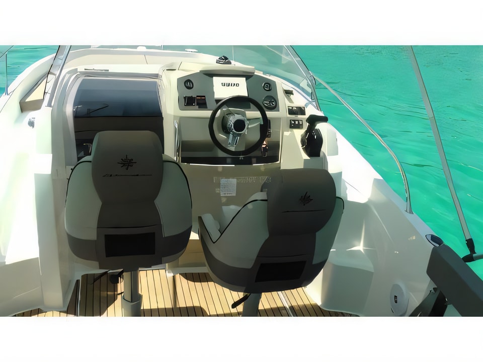 Interior of Jeanneau Cap Camarat 7.5 WA motor boat with 1 cabins Croatia yacht charter