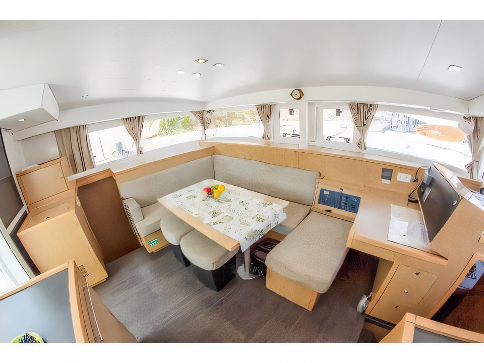 Interior of Lagoon 400 S2 catamaran with 6 cabins Croatia yacht charter