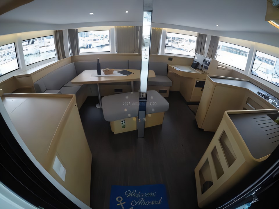 Interior of Lagoon 42 catamaran with 6 cabins Croatia yacht charter