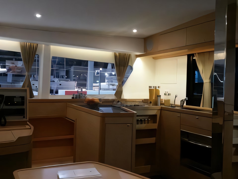 Interior of Lagoon 42 catamaran with 6 cabins Croatia yacht charter