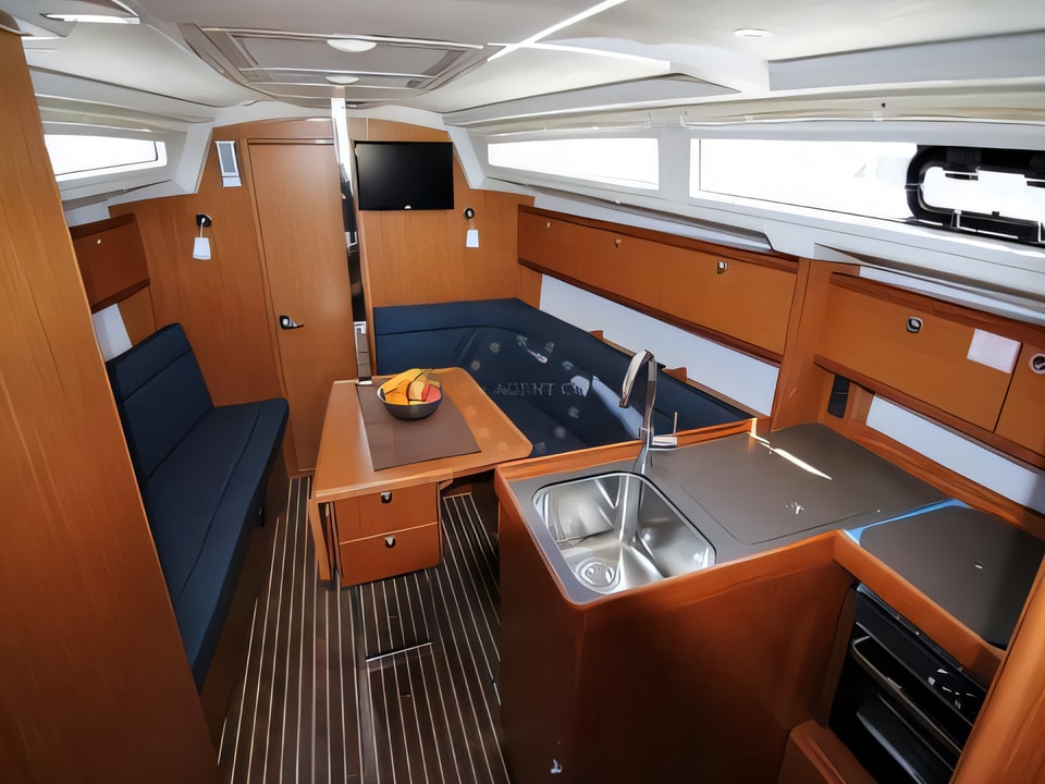 Interior of BAVARIA C 34 sail boat with 3 cabins Croatia yacht charter