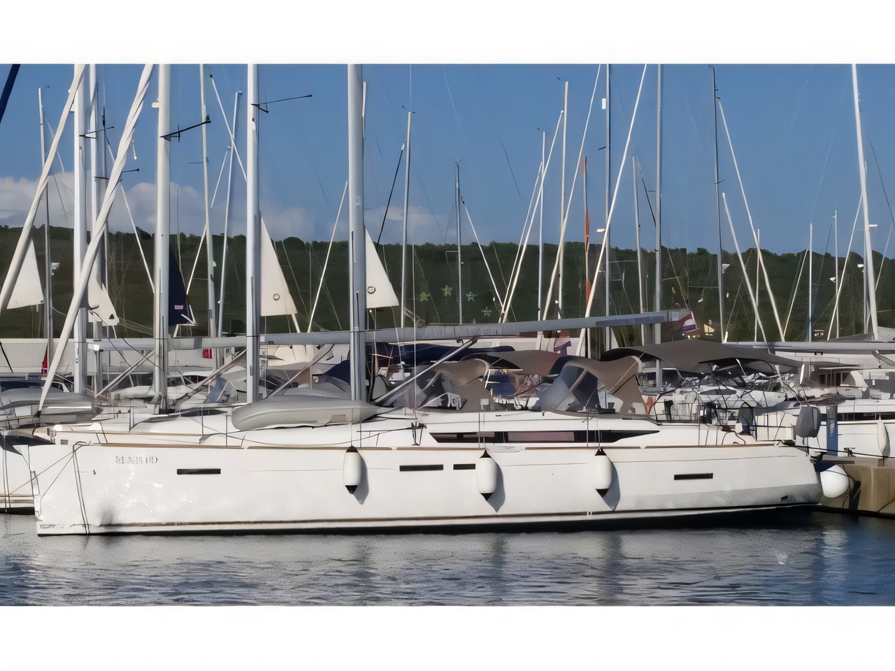 Exterior overview of Sun Odyssey 439 sail boat for charter from Adriatic Croatia