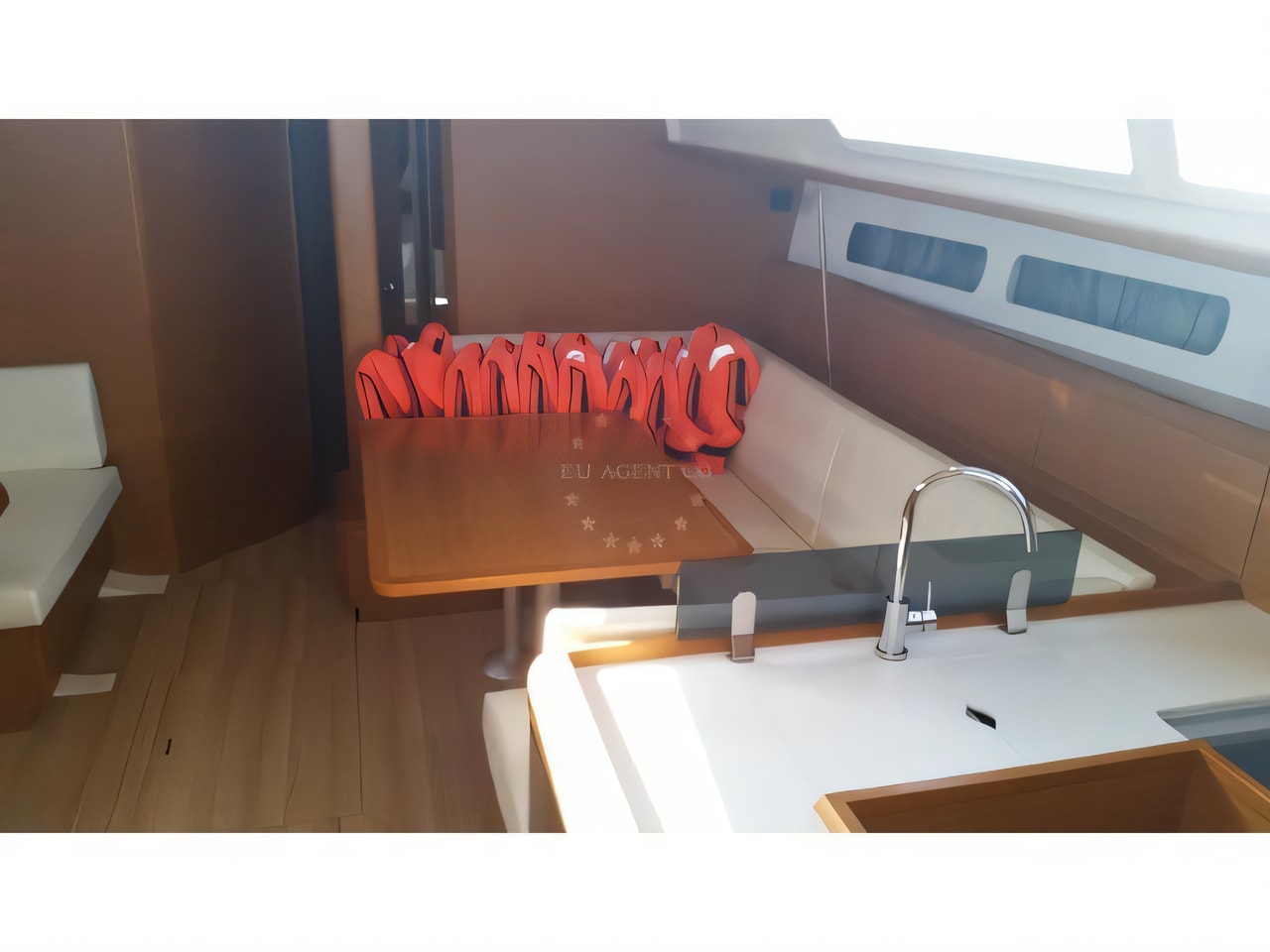 Layout of Sun Odyssey 439 sail boat with 4 cabins Croatia yacht charter