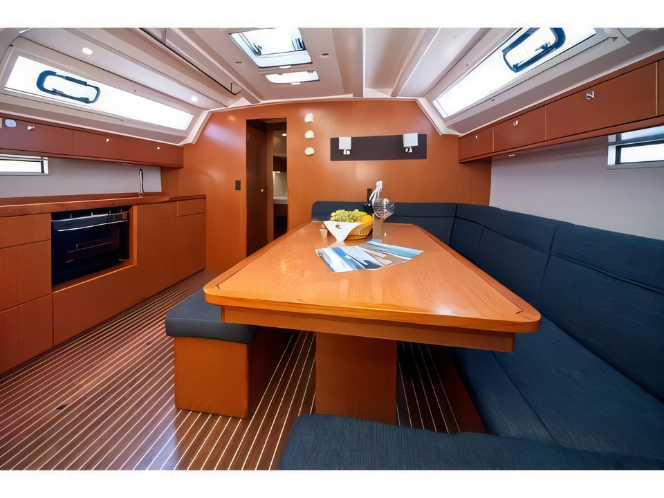 Interior of Bavaria 46 CN sail boat with 4 cabins Croatia yacht charter