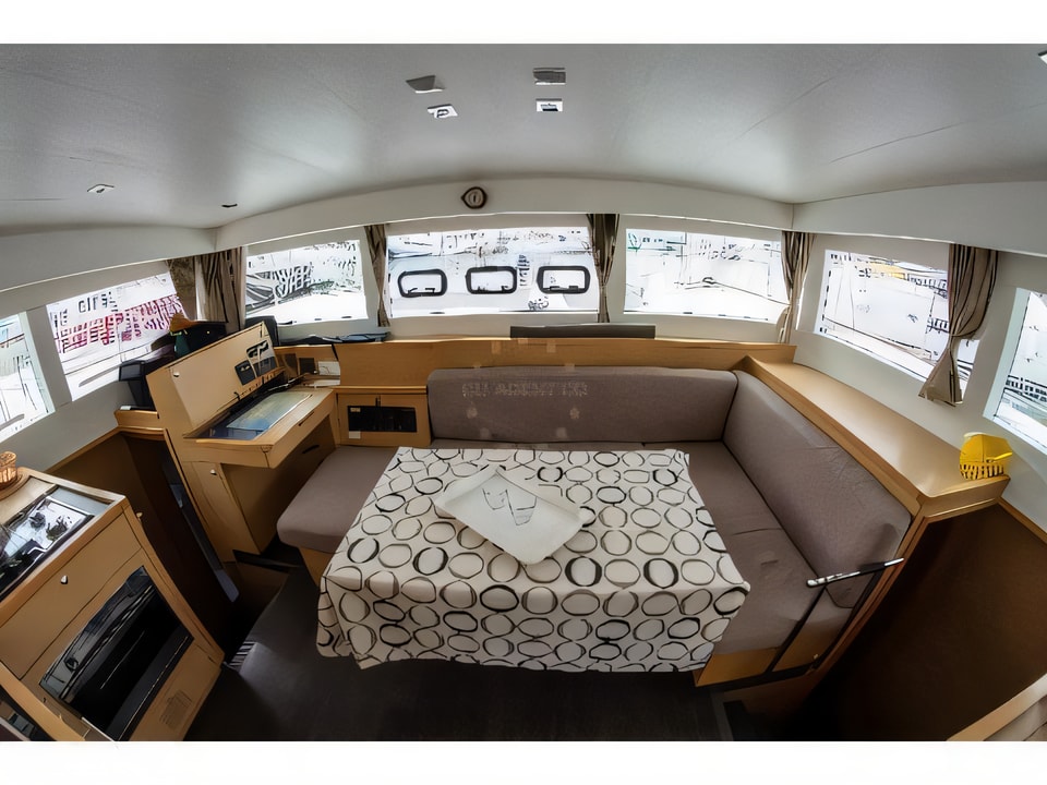Interior of Lagoon 39 catamaran with 6 cabins Croatia yacht charter