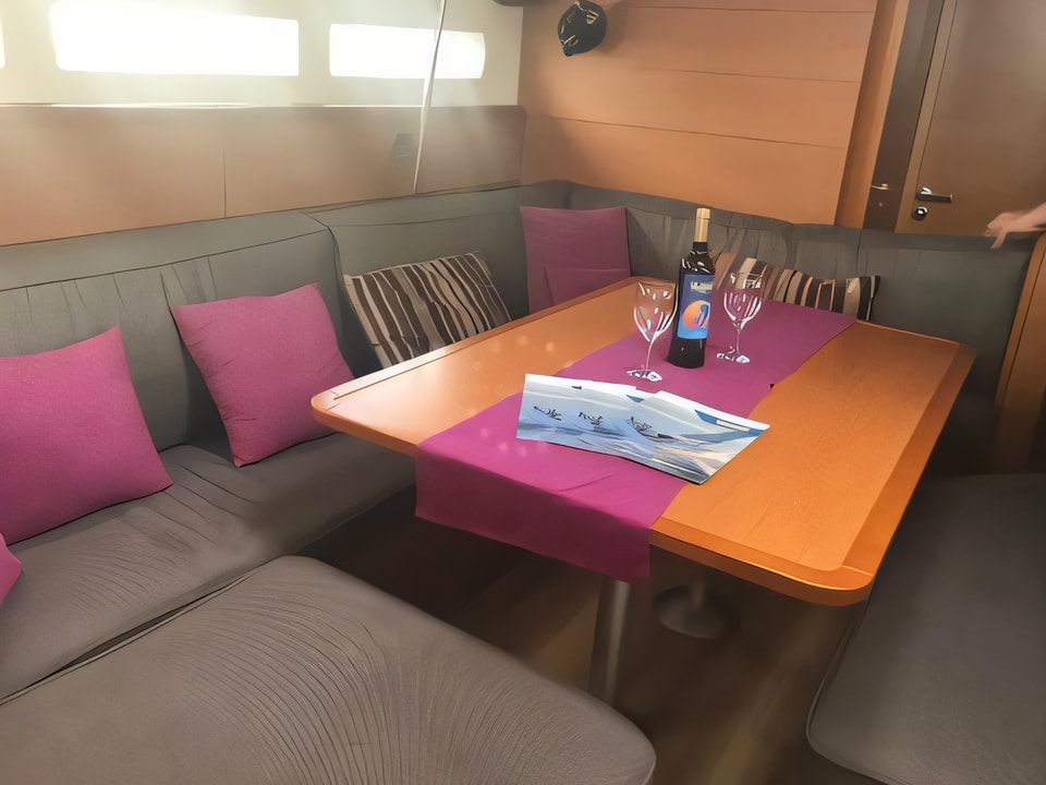 Interior of Sun Odyssey 519 sail boat with 5 cabins Croatia yacht charter