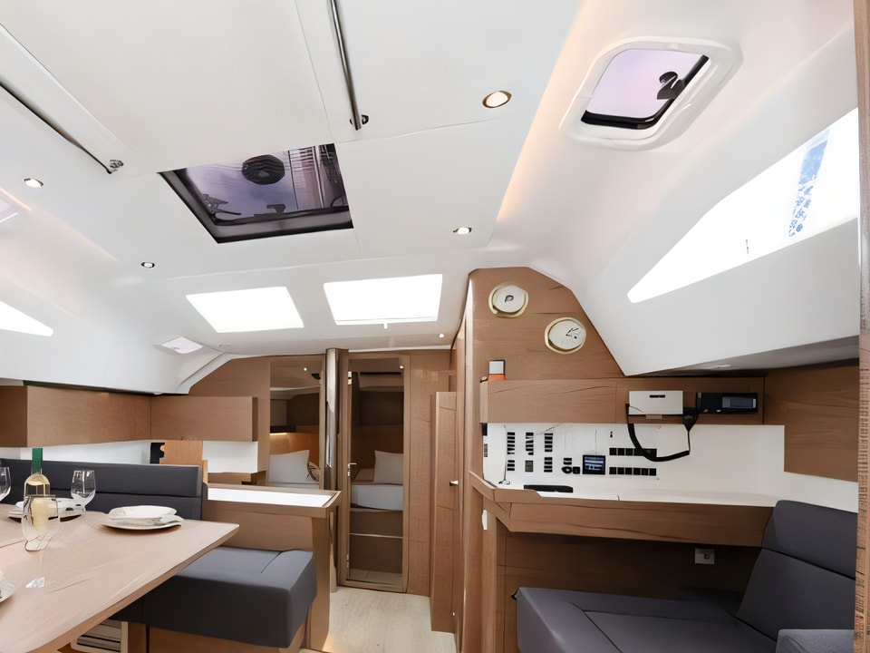 Interior of Elan 50 Impression - with AC sail boat with 5 cabins Croatia yacht charter