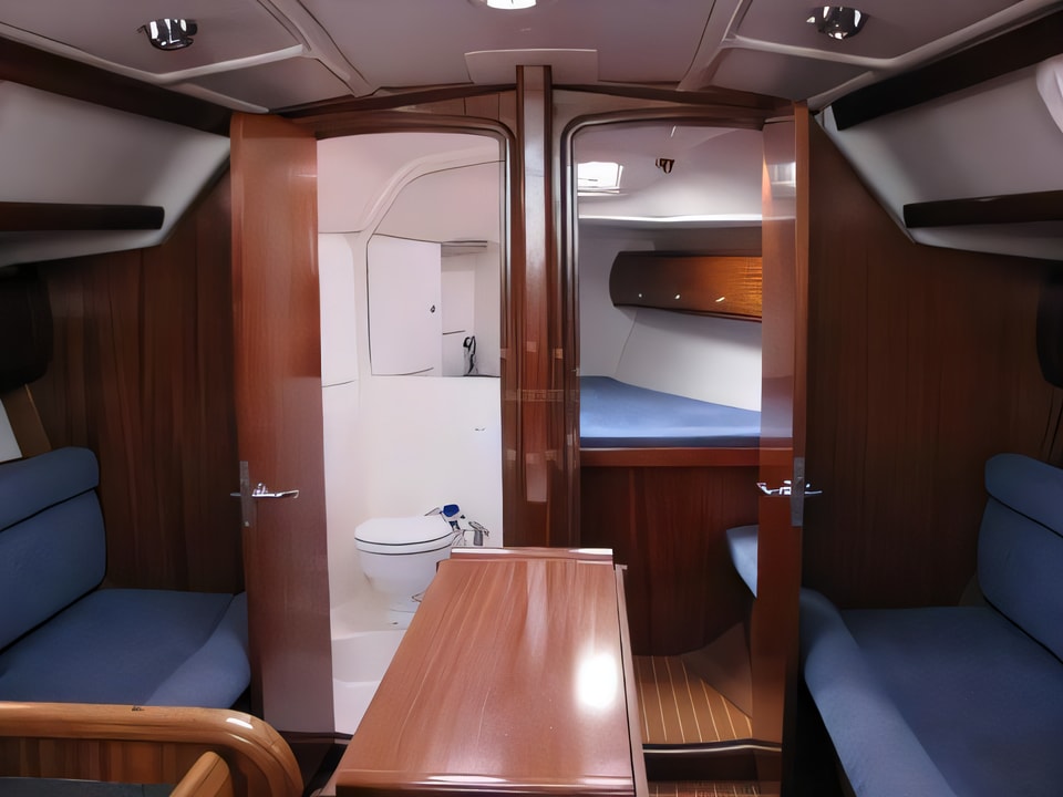 Interior of Bavaria 36 sail boat with 3 cabins Croatia yacht charter