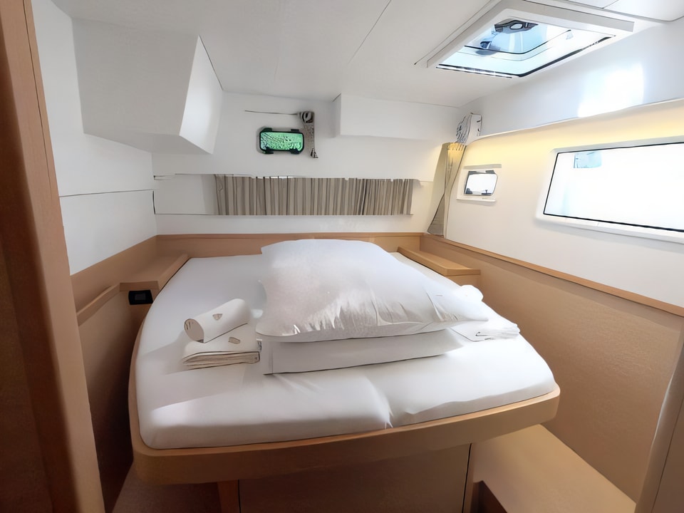 Interior of Lagoon 42 catamaran with 4 cabins Croatia yacht charter