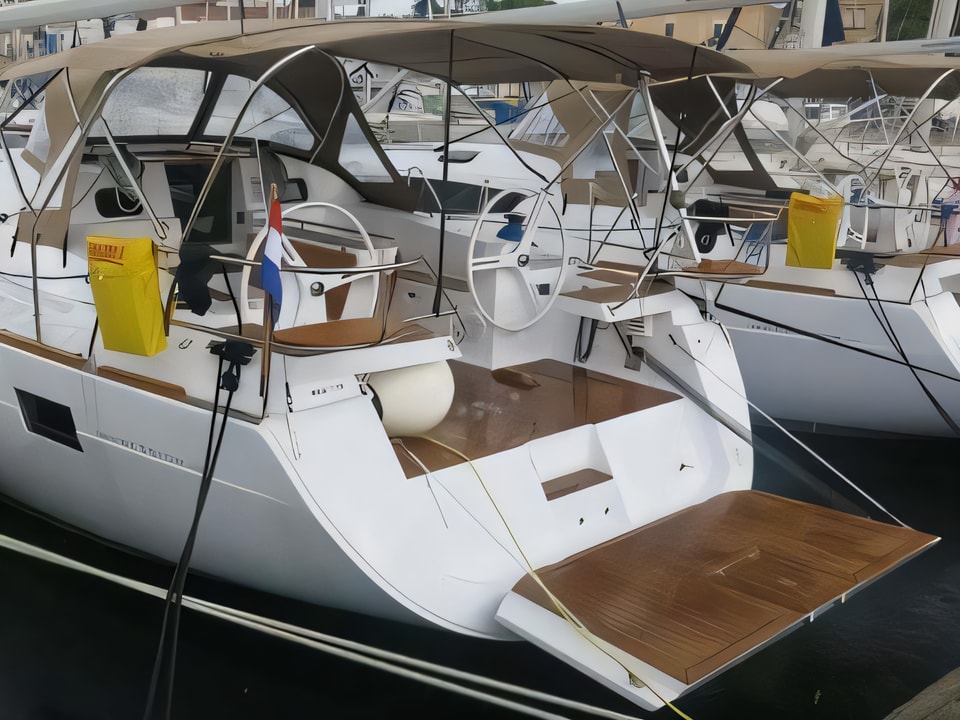 Elan Impression 45 sailing yacht for charter from Trogir / ACI Marina Trogir Split sailing area Croatia