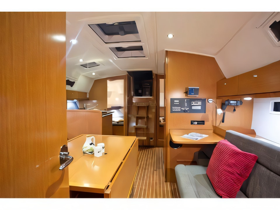Interior of Bavaria 36 Cruiser sail boat with 3 cabins Croatia yacht charter