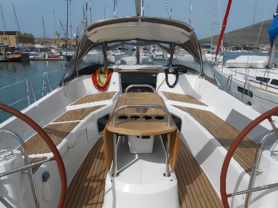 Interior of Sun Odyssey 50DS sail boat with 4 cabins Croatia yacht charter