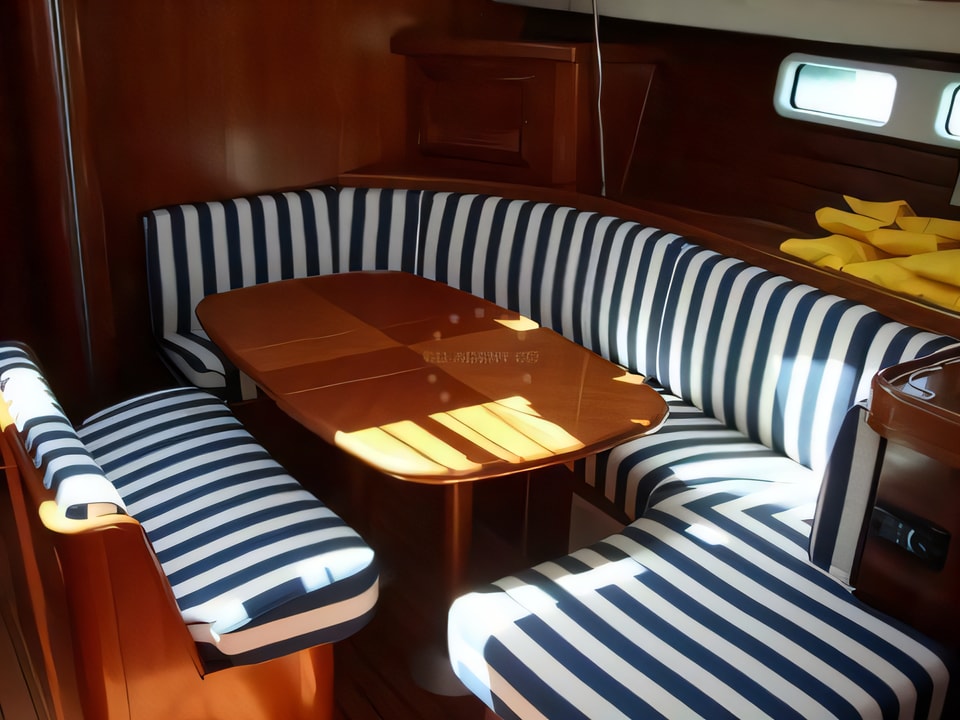 Interior of Oceanis 473 C sail boat with 4 cabins Croatia yacht charter