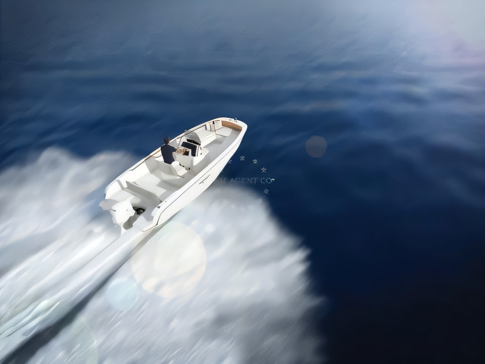 Exterior overview of Invictus 190FX motor boat for charter from Seget Donji Marina Baotic in the Split sailing area Croatia