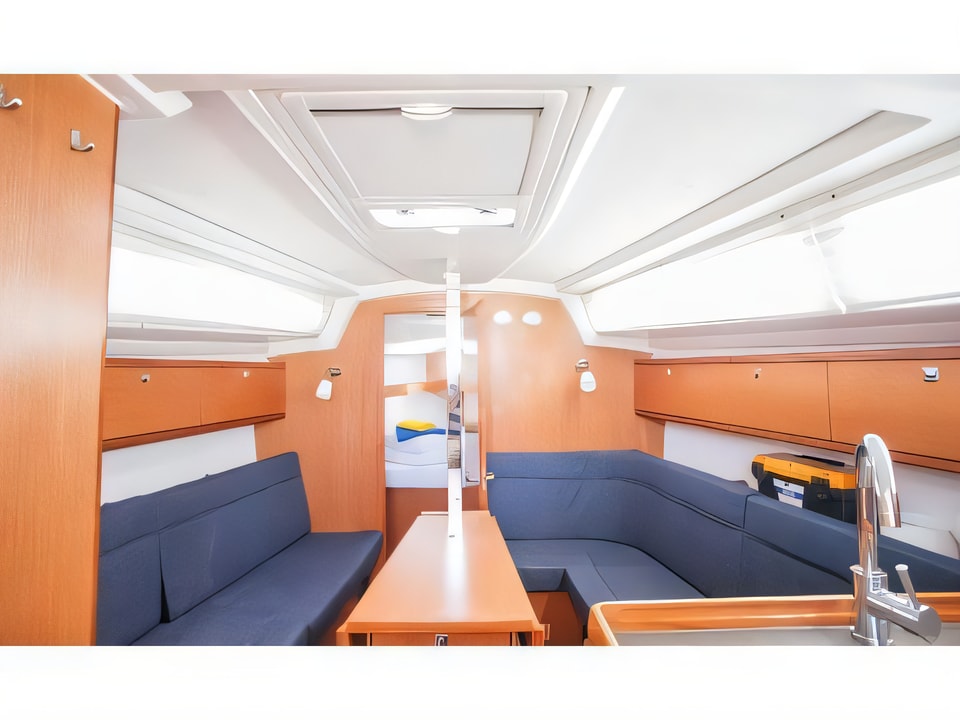 Interior of Bavaria Cruiser 34 sail boat with 3 cabins Croatia yacht charter