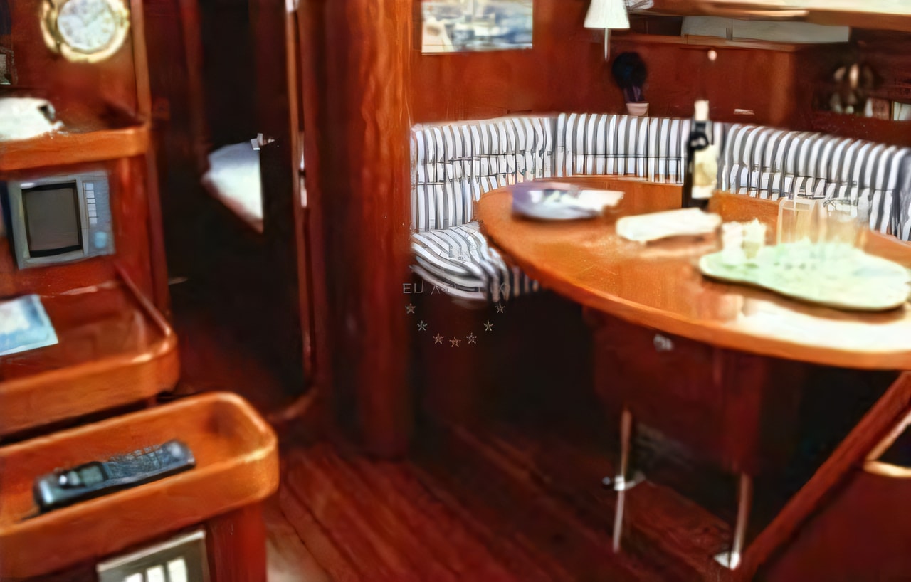 Layout of Oceanis 40 sail boat with 3 cabins Croatia yacht charter