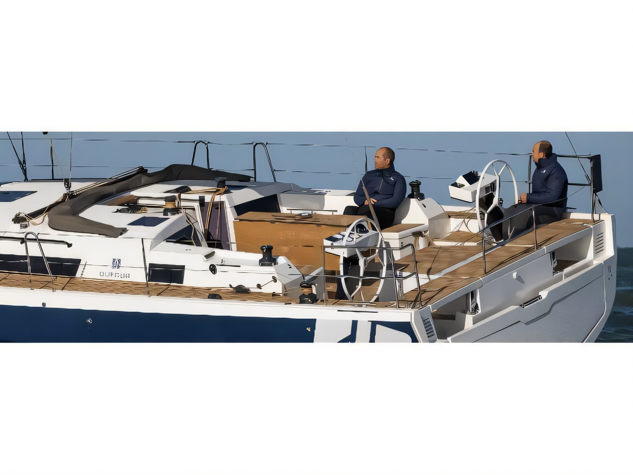Layout of Dufour 470 sail boat with 0 cabins Croatia yacht charter