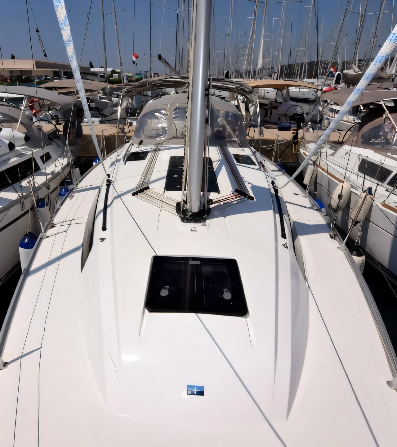 Layout of Bavaria 37 Cruiser sail boat with 3 cabins Croatia yacht charter