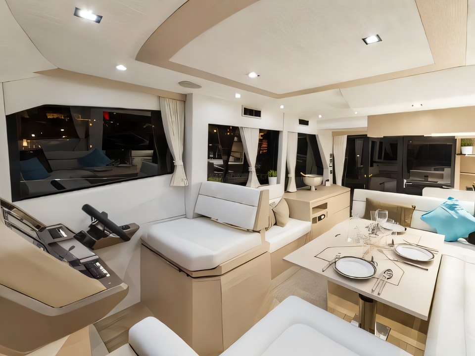 Galeon 460 Fly motor yacht for charter from Sibenik / Marina Mandalina
