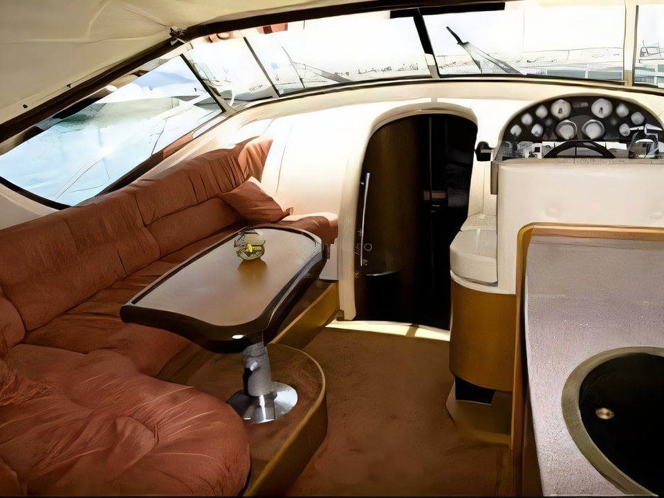 Interior of Catcruiser 45 motor boat with 3 cabins Croatia yacht charter