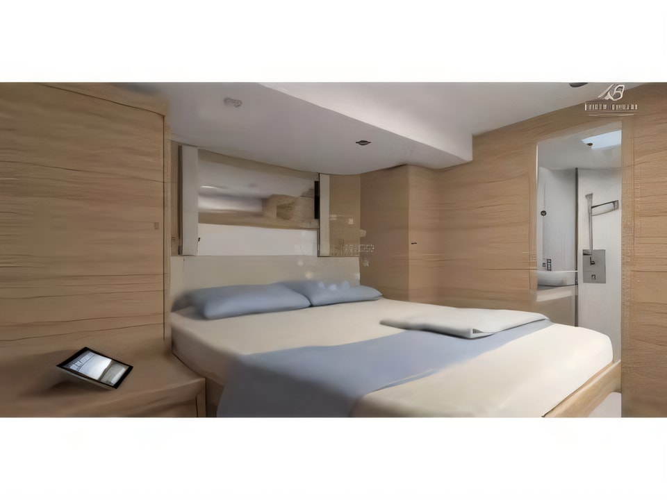 Interior of Dufour 48 catamaran with 6 cabins Croatia yacht charter
