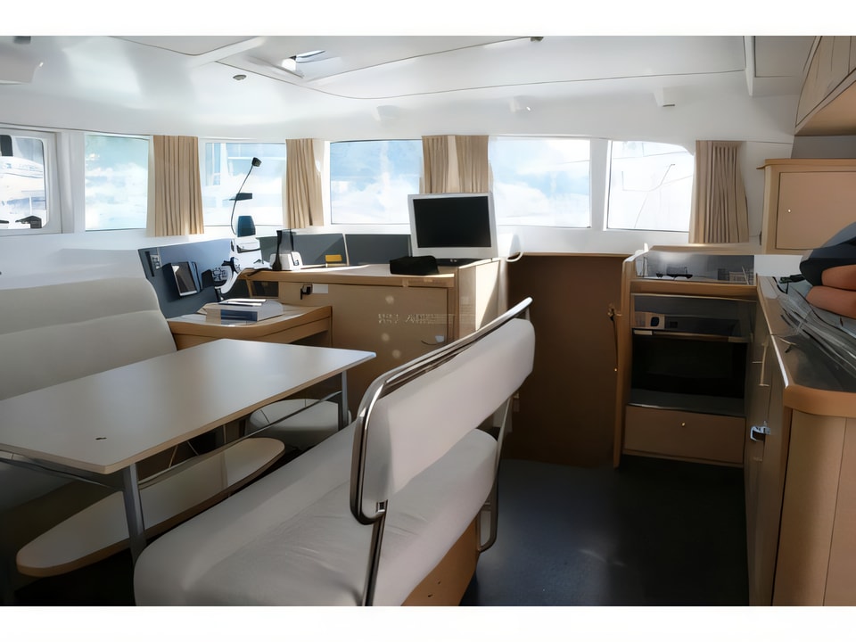Interior of Lagoon 440 catamaran with 5 cabins Croatia yacht charter