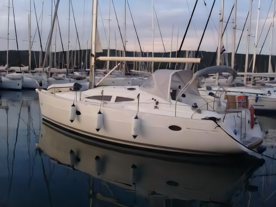 Elan 384 Impression sailing yacht for charter from Pula / ACI Marina Pula Istria / Kvarner sailing area Croatia