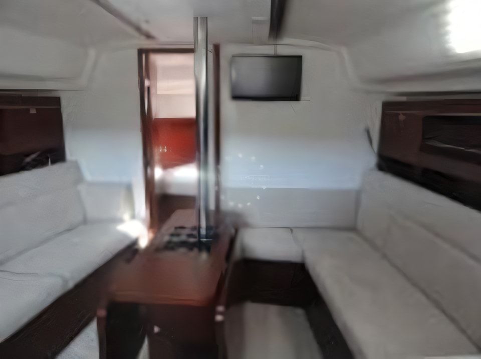 Interior of Hanse 385 sail boat with 3 cabins Croatia yacht charter