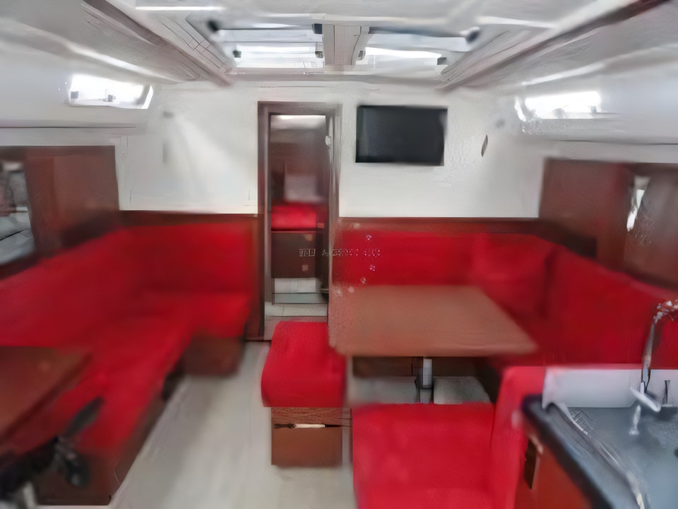 Interior of Hanse 455 sail boat with 4 cabins Croatia yacht charter
