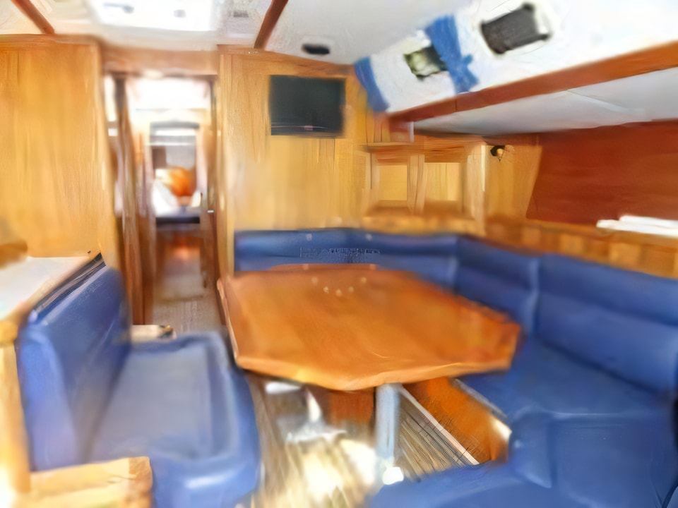 Interior of Dufour 50 sail boat with 5 cabins Croatia yacht charter