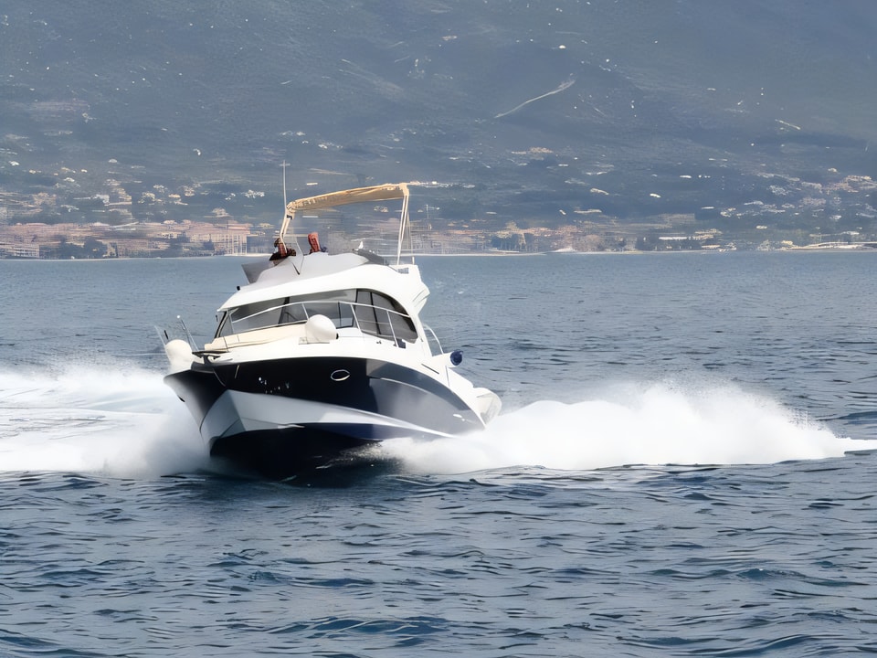 Exterior overview of Beneteau Antares 30 Fly motor boat for charter from Split ACI Marina in the Split sailing area Croatia