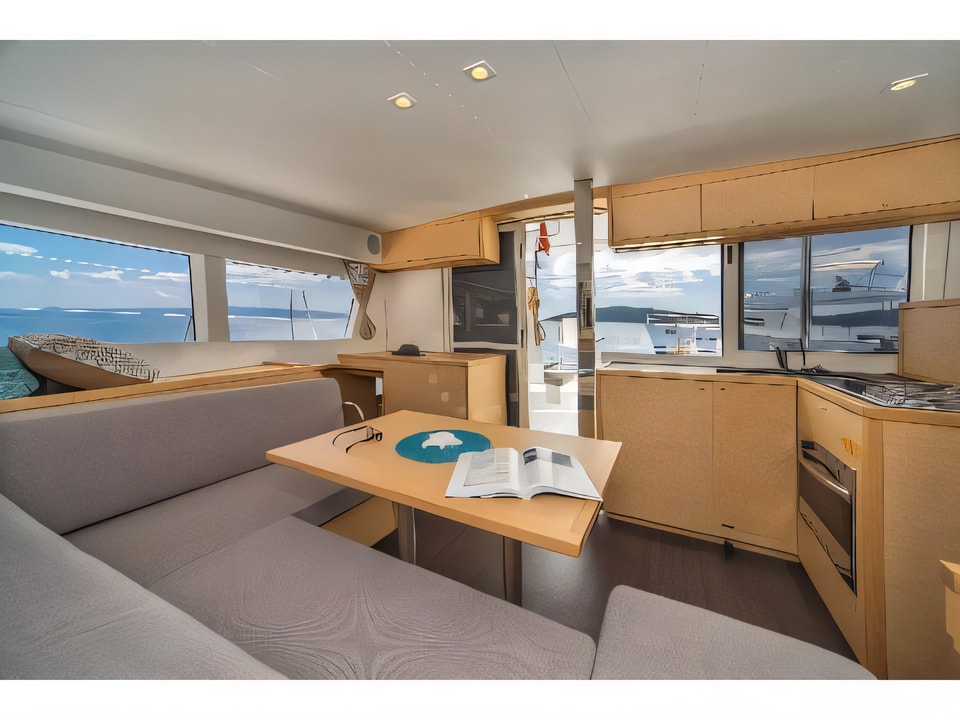 Interior of Lagoon 39 catamaran with 4 cabins Croatia yacht charter