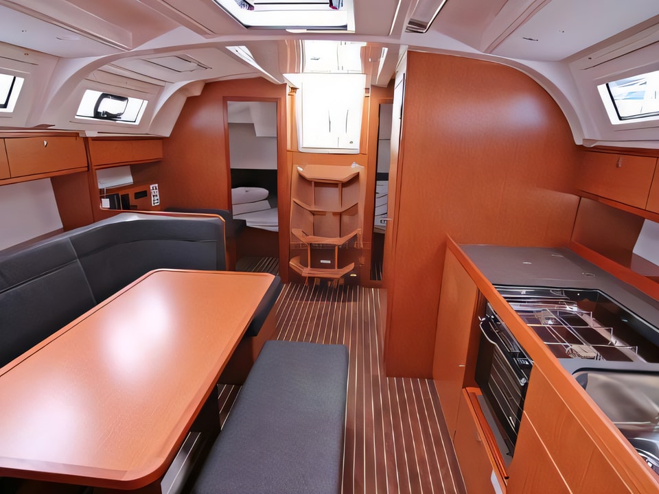 Interior of BAVARIA C 41 BT sail boat with 3 cabins Croatia yacht charter