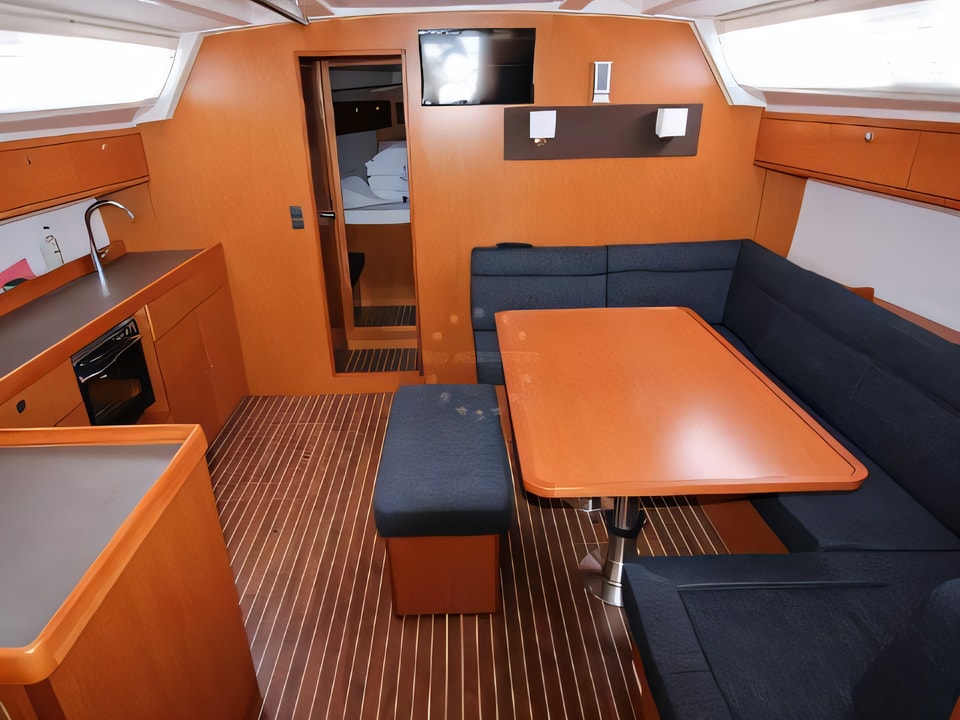 Interior of BAVARIA C 46 BT sail boat with 4 cabins Croatia yacht charter