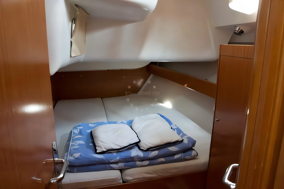 Interior of Benetau Cyclades 43,4 sail boat with 4 cabins Croatia yacht charter