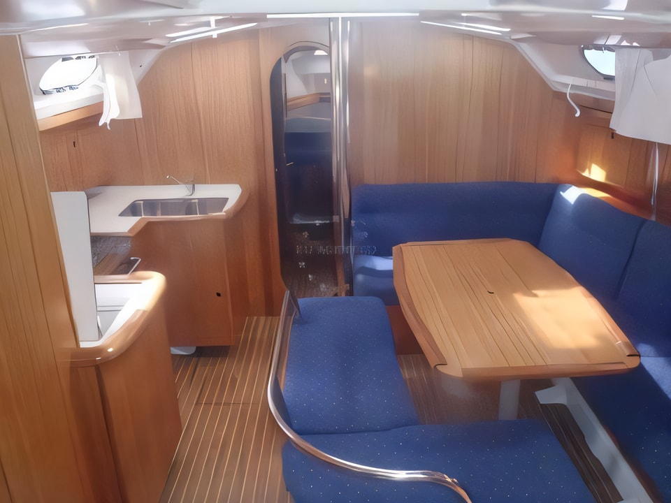 Interior of GibSea 43-4 sail boat with 4 cabins Croatia yacht charter