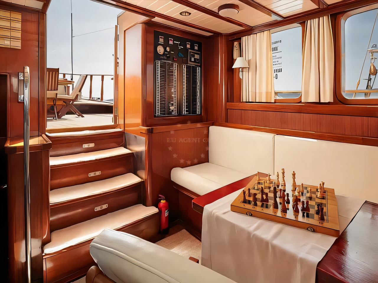 Layout of Gulet Queen of Adriatic gulet or cruiser with 6 cabins Croatia yacht charter