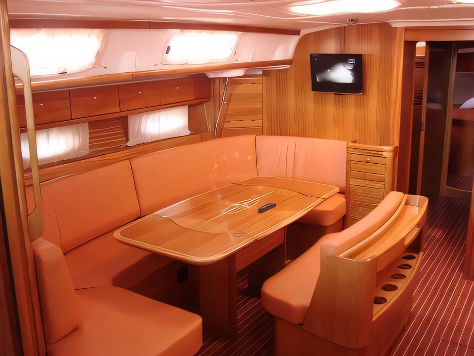 Interior of Bavaria 50 sail boat with 5 cabins Croatia yacht charter