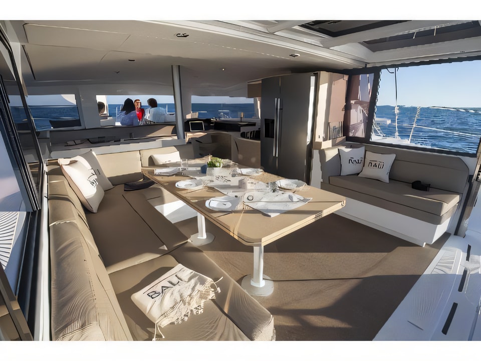 Interior of Bali 4.3 catamaran with 6 cabins Croatia yacht charter