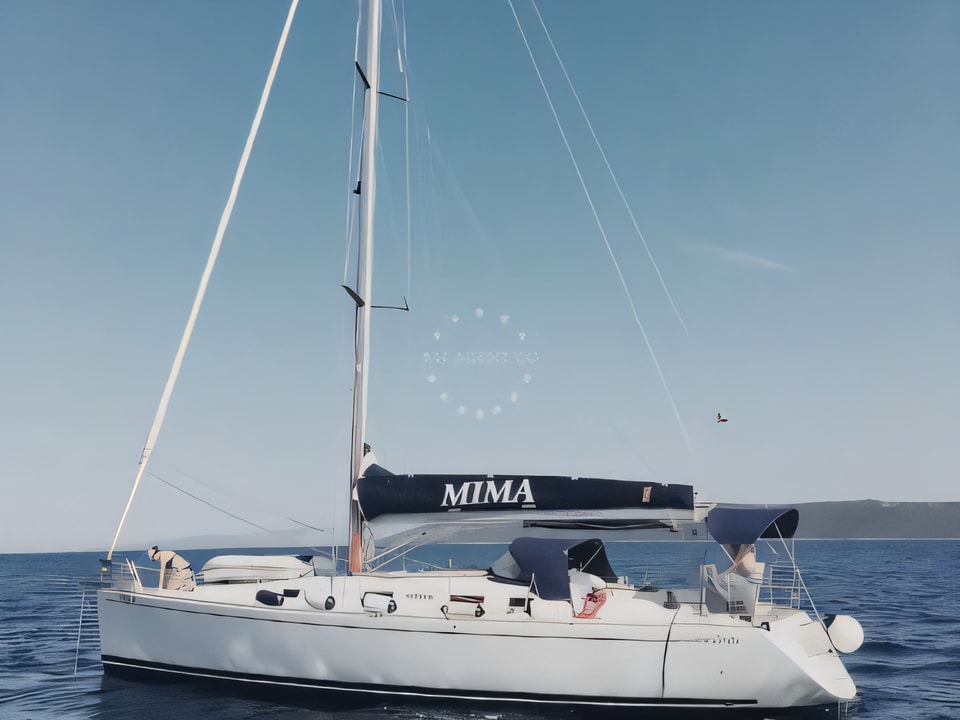 Exterior overview of Salona 45 sail boat for charter from Split Marina Spinut in the Split sailing area Croatia