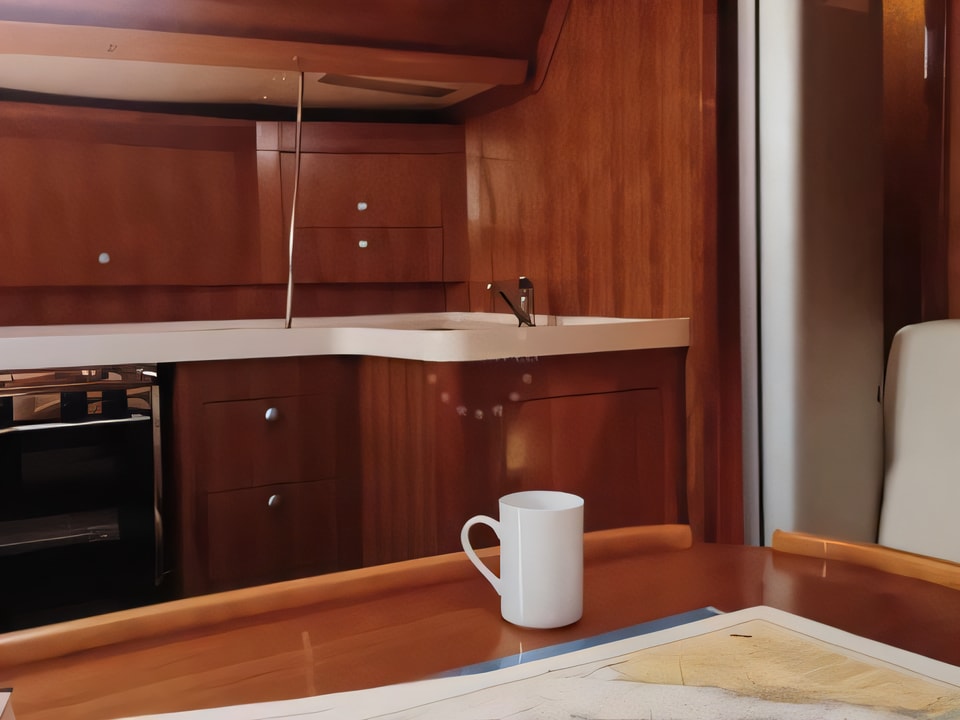 Interior of Salona 45 sail boat with 4 cabins Croatia yacht charter
