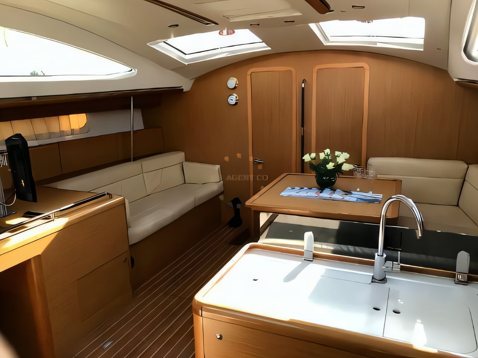 Interior of Sun Odyssey 50DS sail boat with 4 cabins Croatia yacht charter