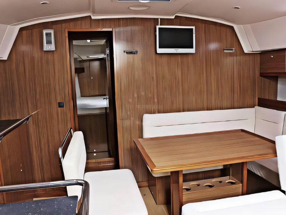 Interior of BAVARIA C 45 BT sail boat with 4 cabins Croatia yacht charter