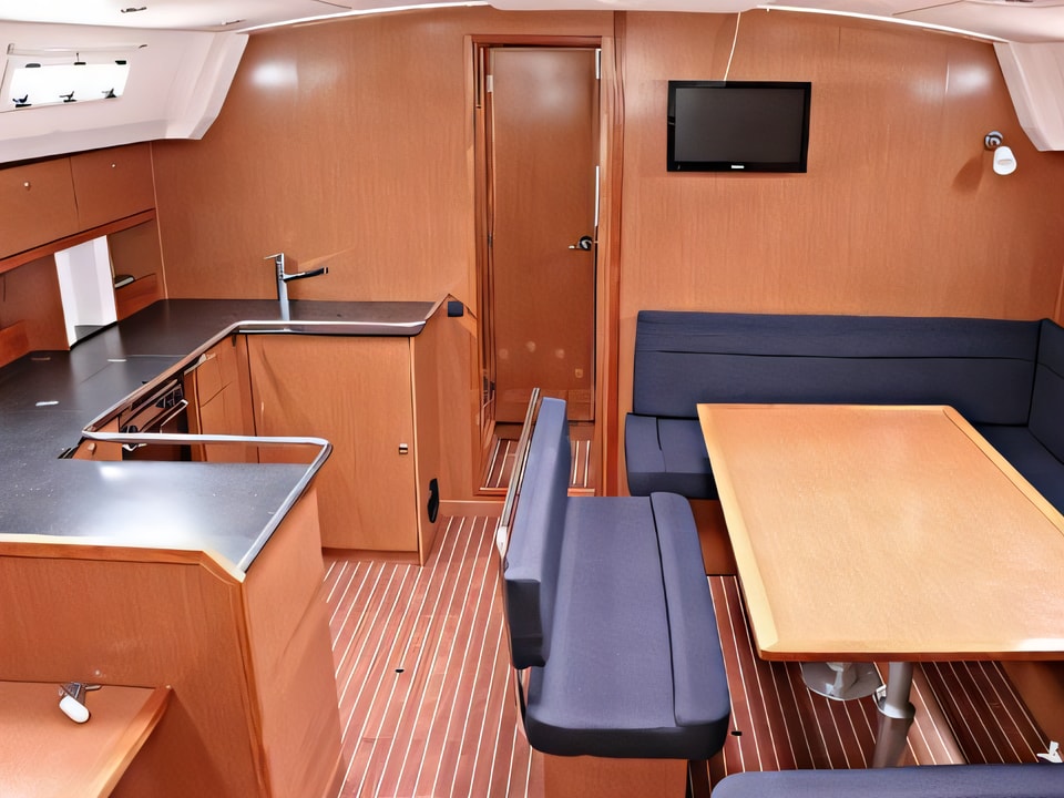 Interior of BAVARIA C 50 BT sail boat with 5 cabins Croatia yacht charter