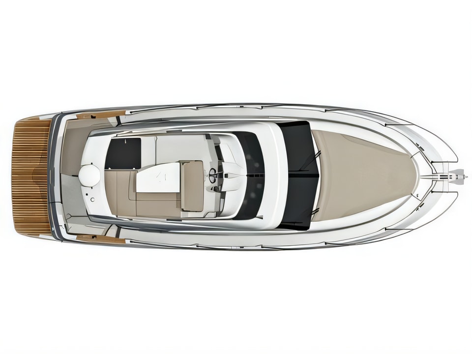 Antares 30 Fly yacht layout 2 cabins Croatia charter