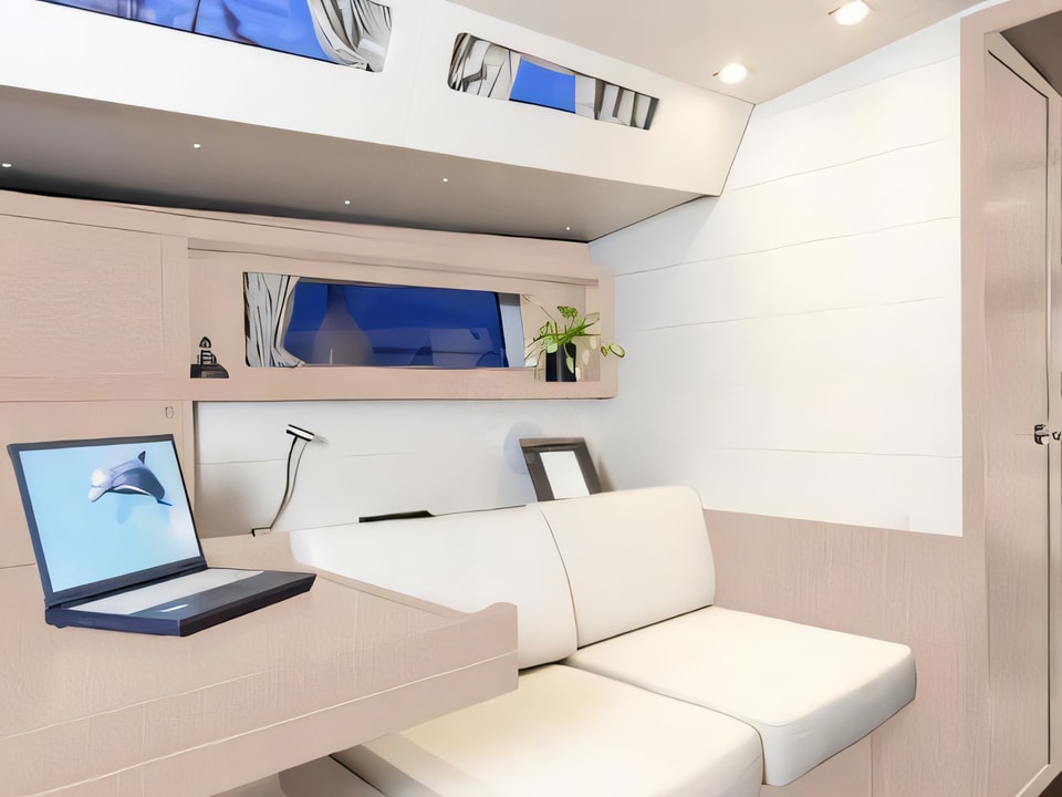 Interior of Moorings 48.4 sail boat with 4 cabins Croatia yacht charter