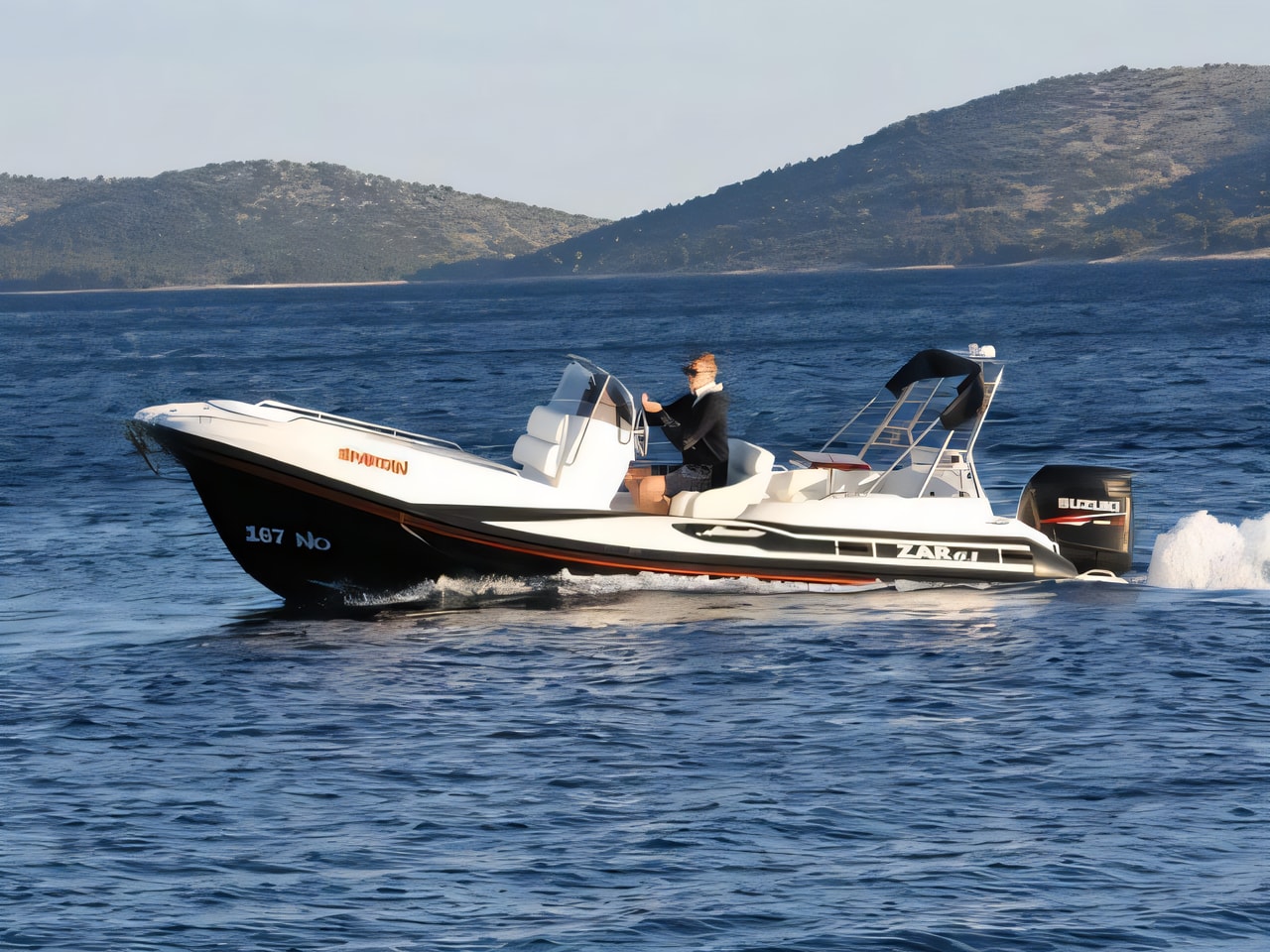 Layout of Zar 61 Suite motor boat with 0 cabins Croatia yacht charter