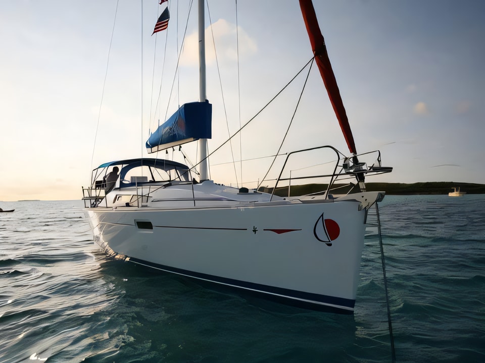 Exterior overview of Sunsail 36i sail boat for charter from Agana Marina in the Split sailing area Croatia