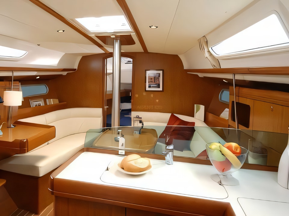 Interior of Sunsail 36i sail boat with 3 cabins Croatia yacht charter