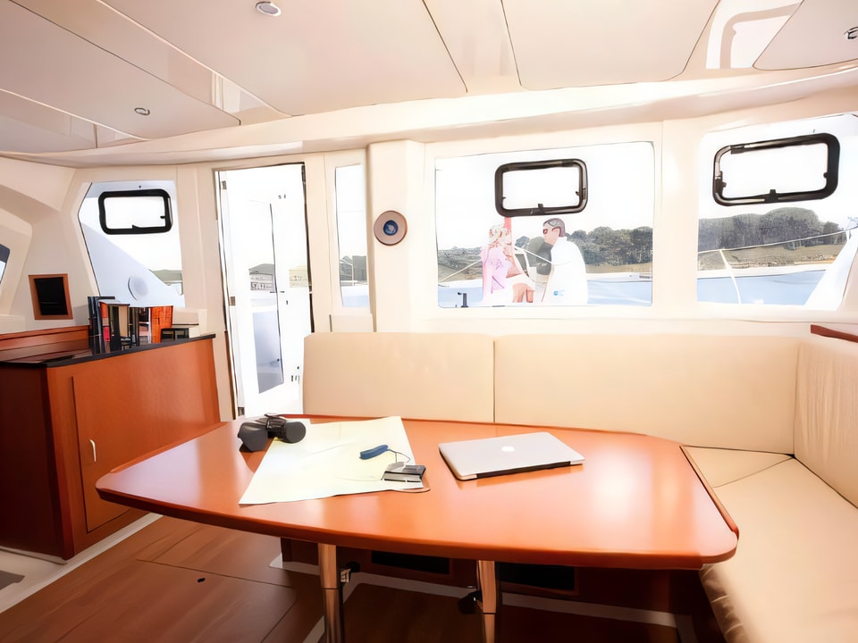 Interior of Sunsail 444 catamaran with 4 cabins Croatia yacht charter